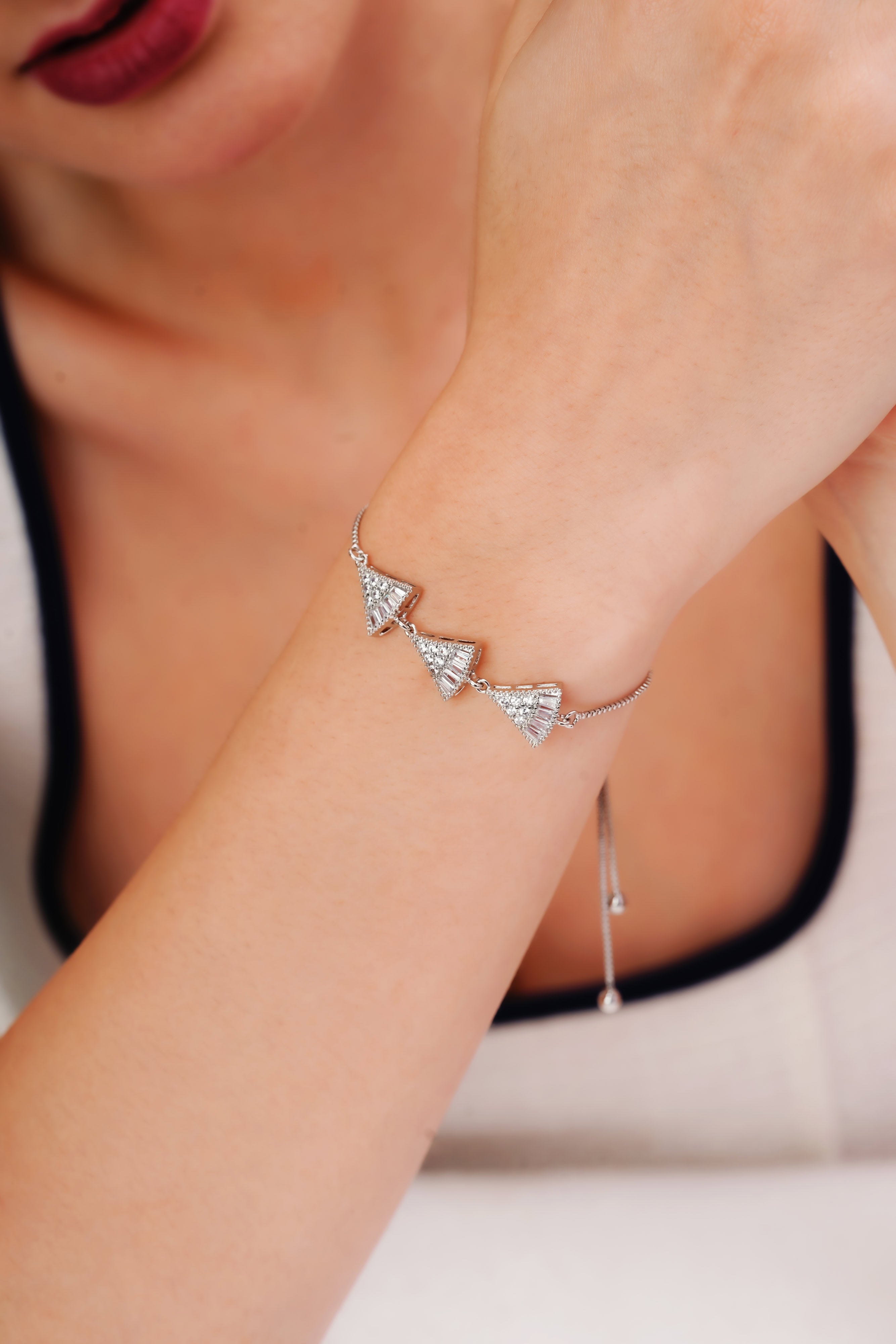 Trinity Spark Silver-Tone Bracelet