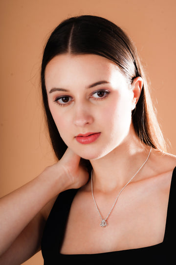 Fleur-de-Lis Pendant Necklace for Women | Silver