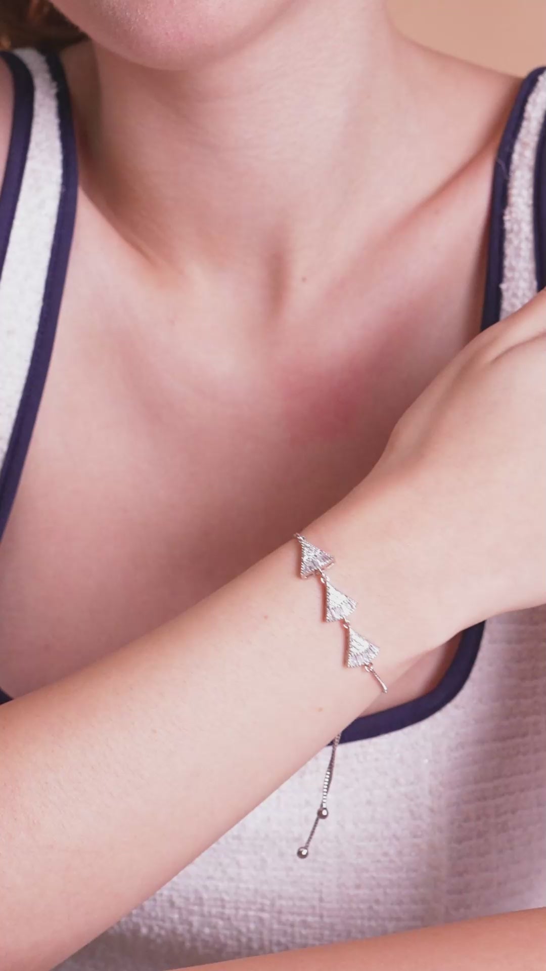 Trinity Spark Silver-Tone Bracelet