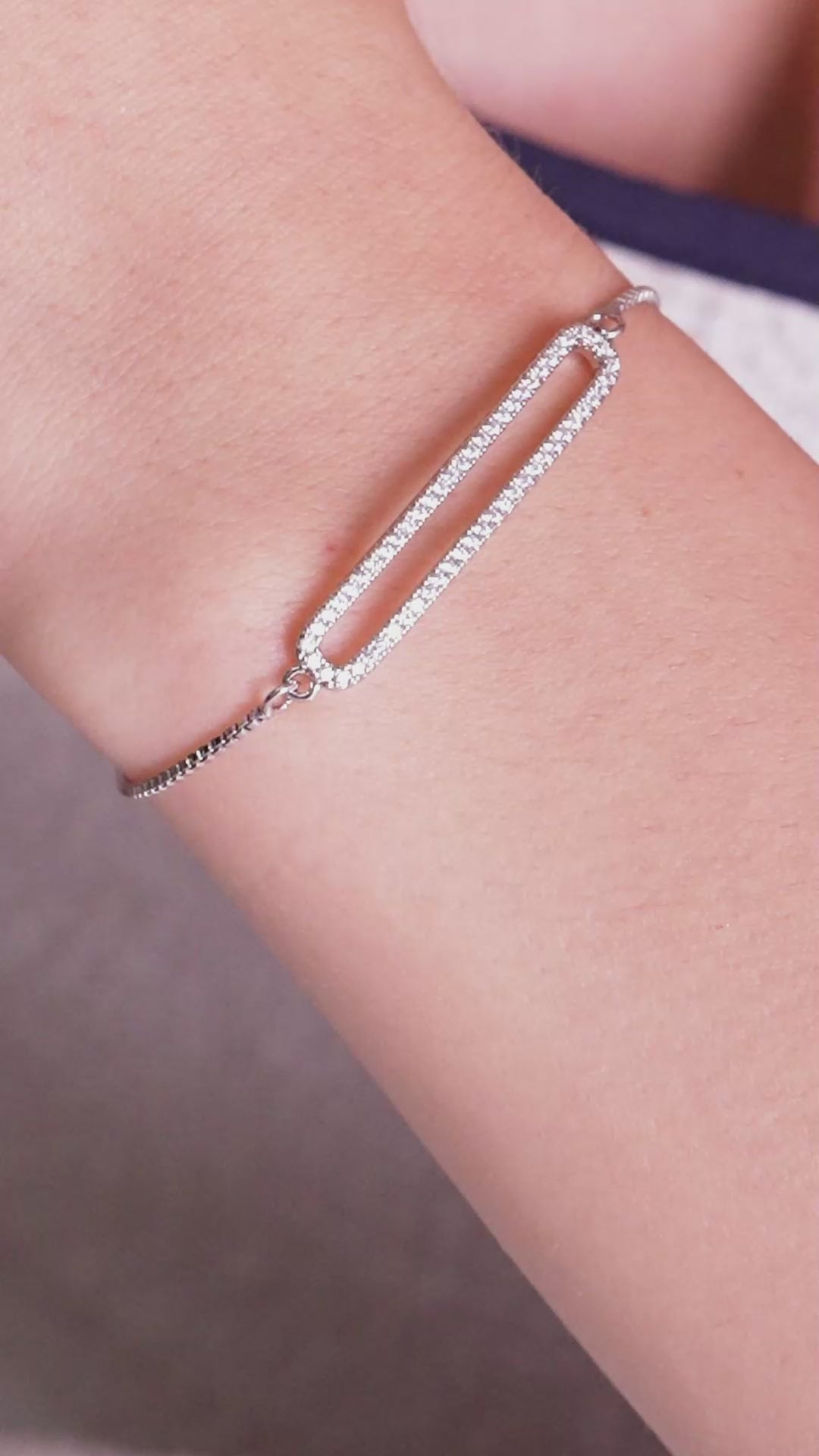 Infinity Link Silver-Tone Bracelet