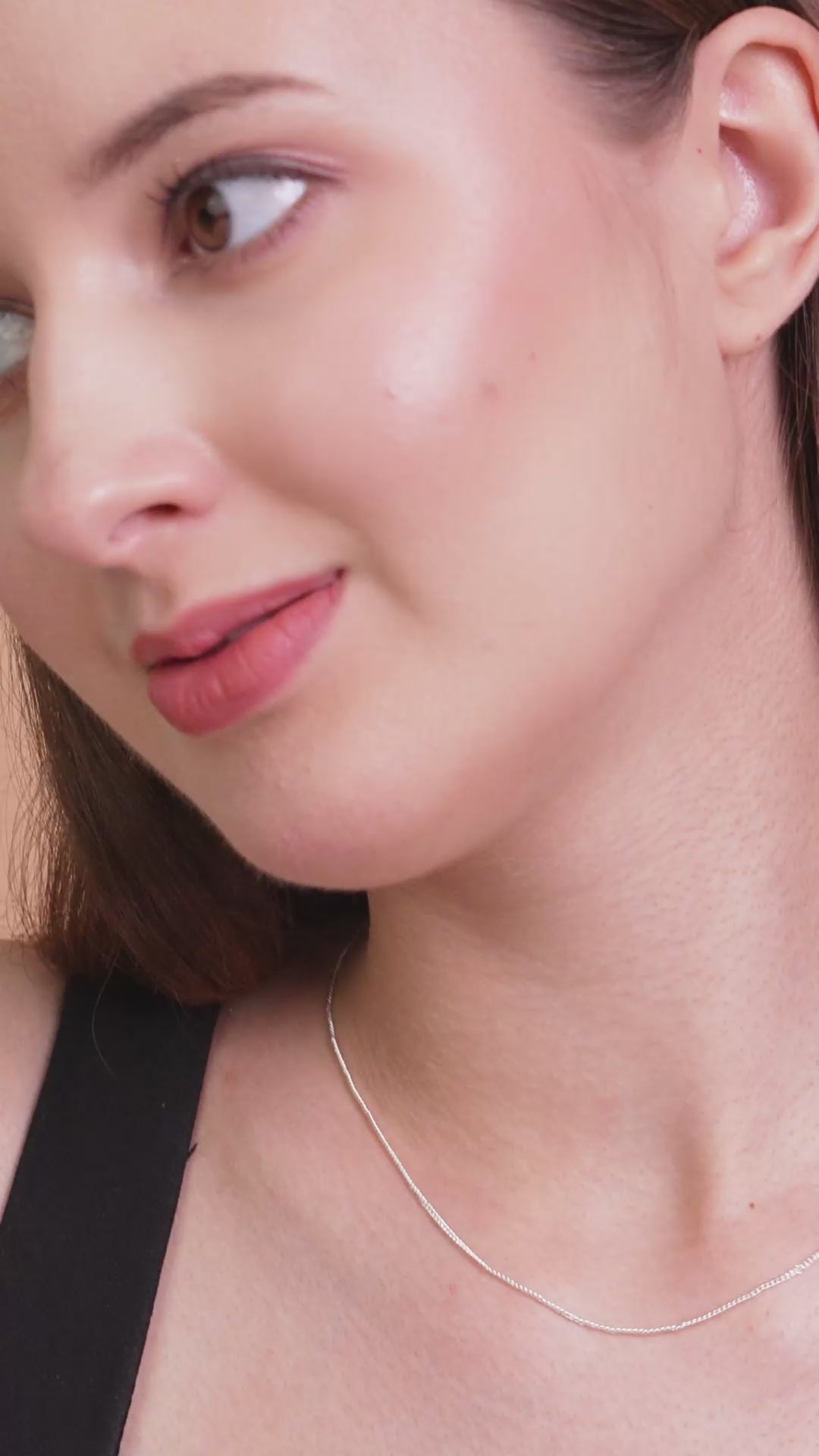 Fine Textured Delicate Chain Necklace for Women