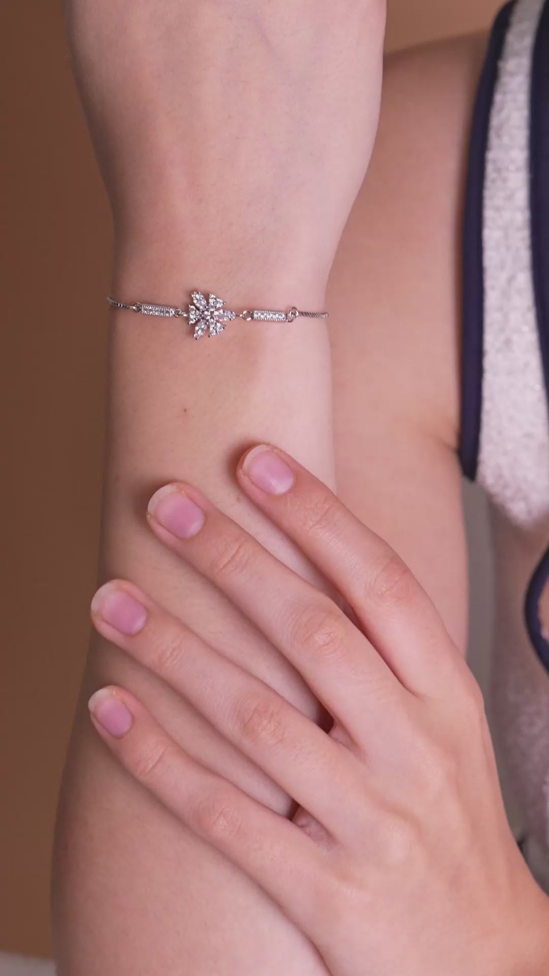 Bloom Spark Silver-Tone Bracelet